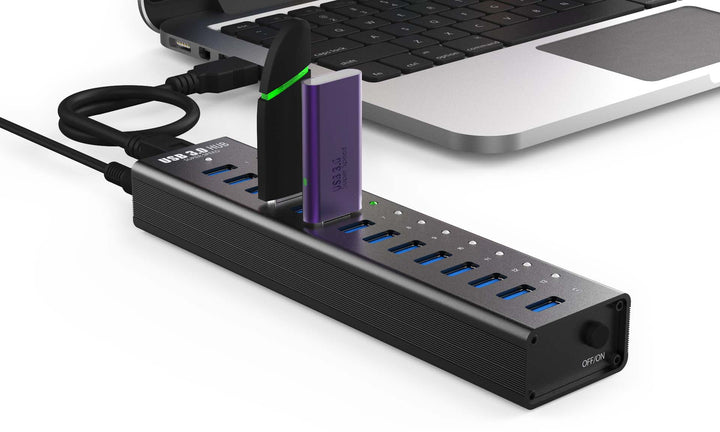 14 Port USB 3.0 Aluminum Hub - Juiced Systems