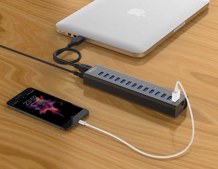 14 Port USB 3.0 Aluminum Hub - Juiced Systems