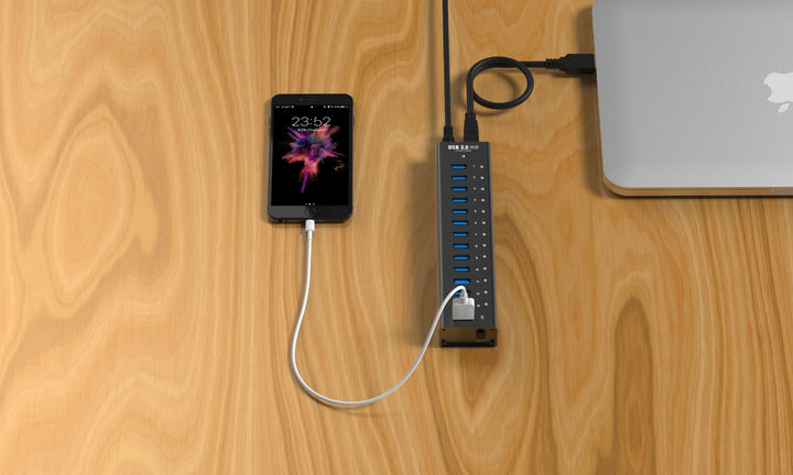 14 Port USB 3.0 Aluminum Hub - Juiced Systems