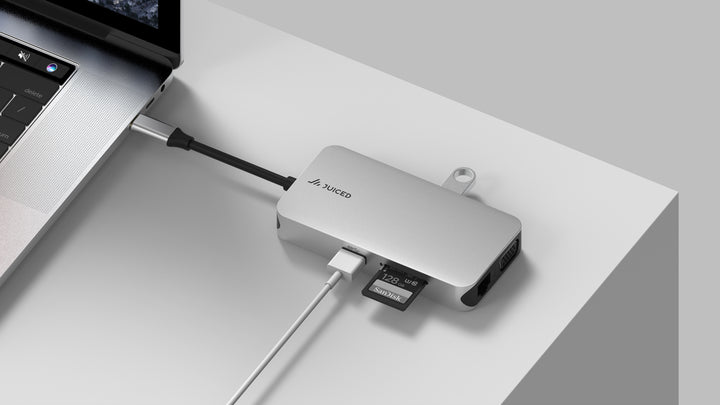 DecaHUB - 10 Port Multifunction USB-C Adapter - Juiced Systems