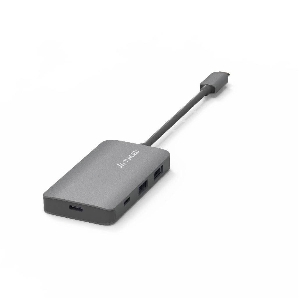 QuadHUB POWER | USB-C Power Delivery 10 Gbps Adapter