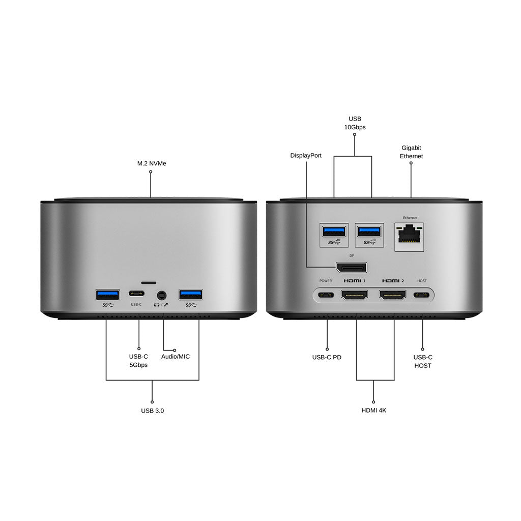 StashDOCK - USB-C Triple Display NVMe Docking Station