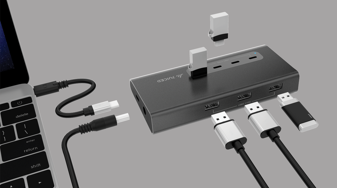 VertexHUB - USB-C Data & Charging Hub - Juiced Systems